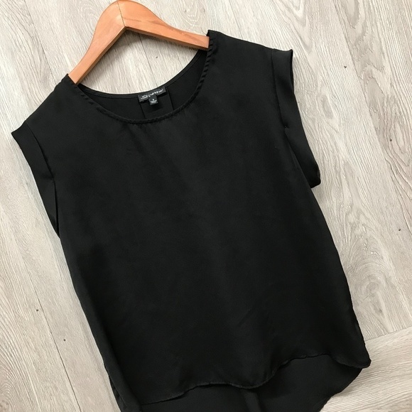 Shine Star Cuffed Short Sleeve High Low Top BB364 - Picture 3 of 8